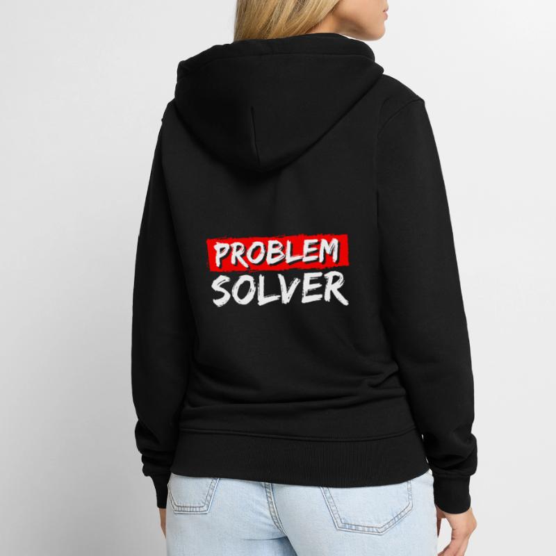 Solution Funny No problem Unisex Premium Organic Zip Hoodie
