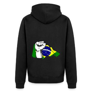 Faust Brésil brésilien - Veste à capuche bio Premium Unisexe - noir - Dos - Nico (187cm)