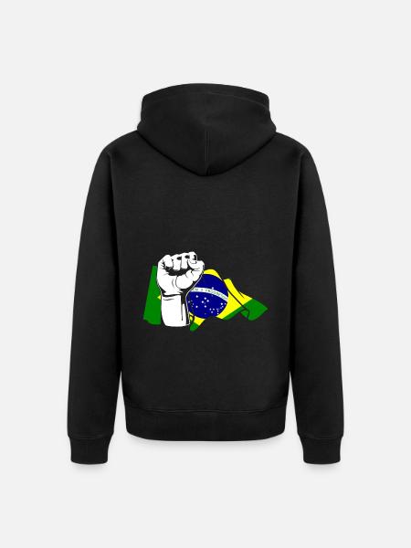 Faust Brésil brésilien - Veste à capuche bio Premium Unisexe - noir