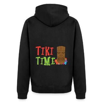 Tiki Time Tropical Drink Luau Party Tiki Bar - Veste à capuche bio Premium Unisexe - noir - Dos - Nico (187cm)