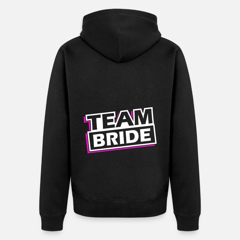 Mariage de l’équipe Mariage - Veste à capuche bio Premium Unisexe - noir