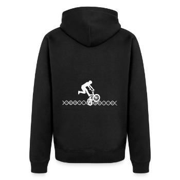DNA Bmx - Veste à capuche bio Premium Unisexe - noir - Dos - Nico (187cm)