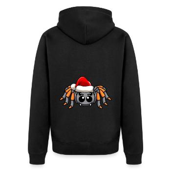 Tarentule Comic Noël - Veste à capuche bio Premium Unisexe - noir - Dos - Nico (187cm)
