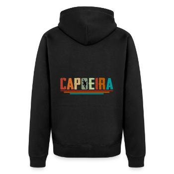 Capoeira - Veste à capuche bio Premium Unisexe - noir - Dos - Nico (187cm)
