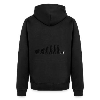 Border Collie - Veste à capuche bio Premium Unisexe - noir - Dos - Nico (187cm)