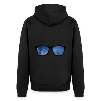 Lunettes de soleil Vacances Heure d’été - Veste à capuche bio Premium Unisexe - noir - Dos - Nico (187cm)