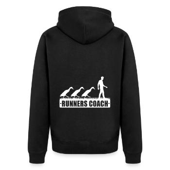 Laufente Manager Laufenten Laufenten Laufentencoach - Veste à capuche bio Premium Unisexe - noir - Dos - Nico (187cm)