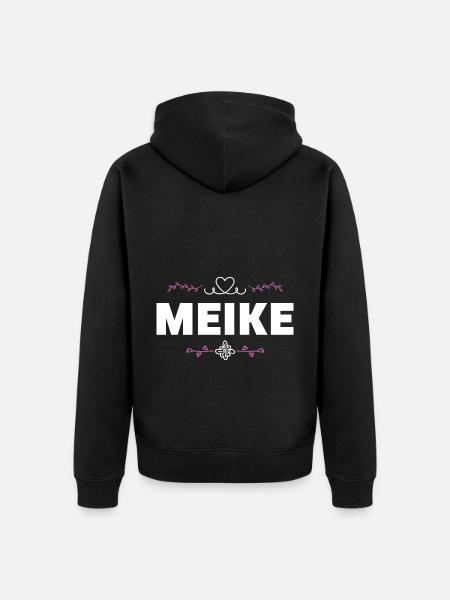 Jennifer - Unisex Premium Organic Zip Hoodie - black