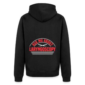 Anesthesia Anesthesia Technician Anesthesiologist - Unisex Premium Organic Zip Hoodie - black - Back - Nico (187cm)