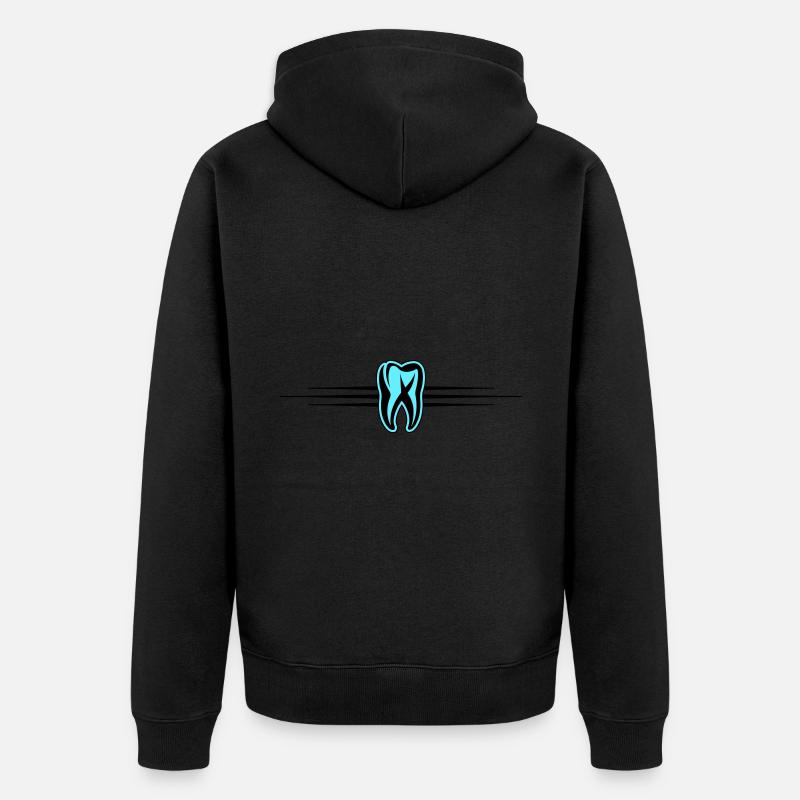 Dentiste Tooth Icon - Veste à capuche bio Premium Unisexe - noir