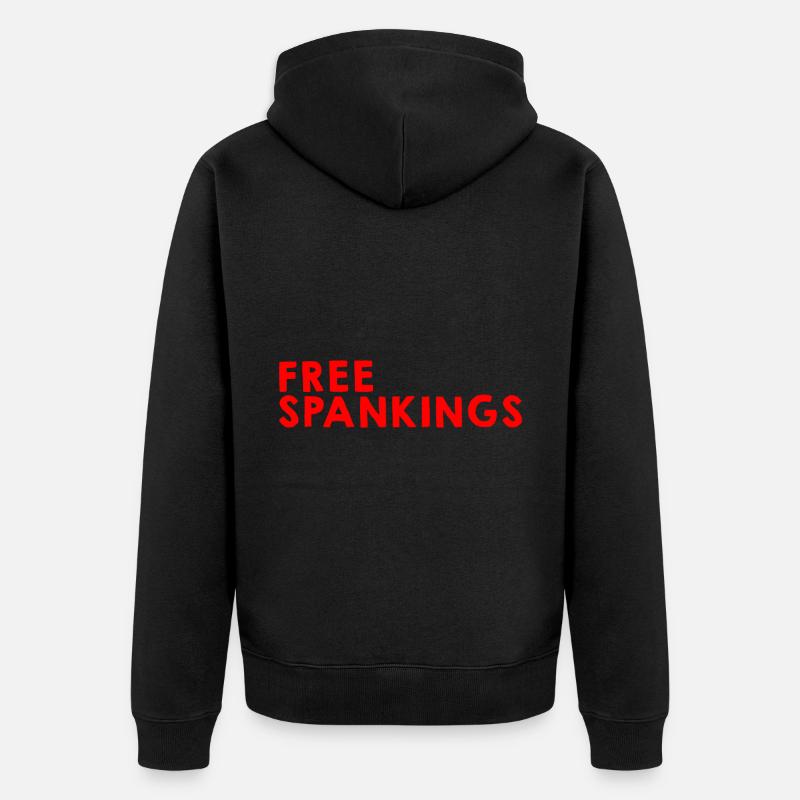 Fessées gratuites 4 - Veste à capuche bio Premium Unisexe - noir