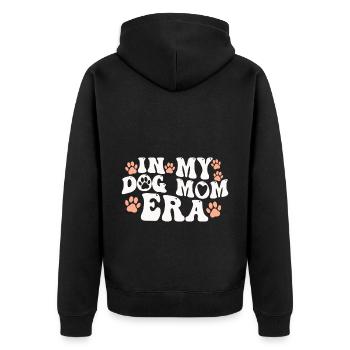 À l’ère de ma maman de chien pour les mamans de chien - Veste à capuche bio Premium Unisexe - noir - Dos - Nico (187cm)