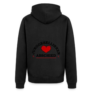 Junggesellinnen Abschied Jga - Unisex Premium Bio Zip Hoodie - Schwarz - Hinten - Nico (187cm)