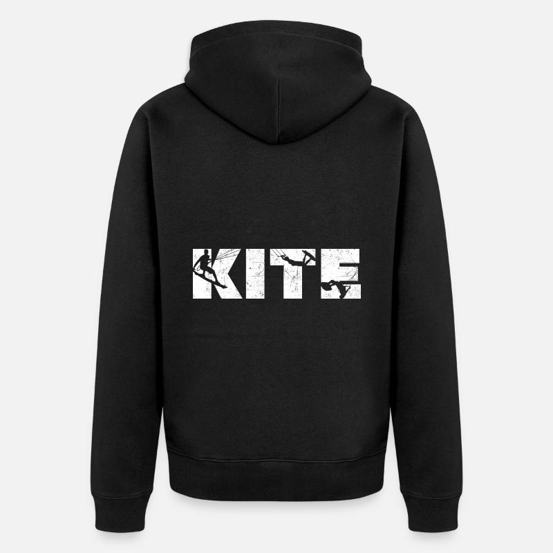 Kitesurf - Veste à capuche bio Premium Unisexe - noir