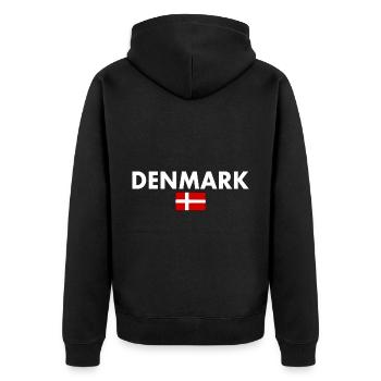 Danemark - Veste à capuche bio Premium Unisexe - noir - Dos - Nico (187cm)