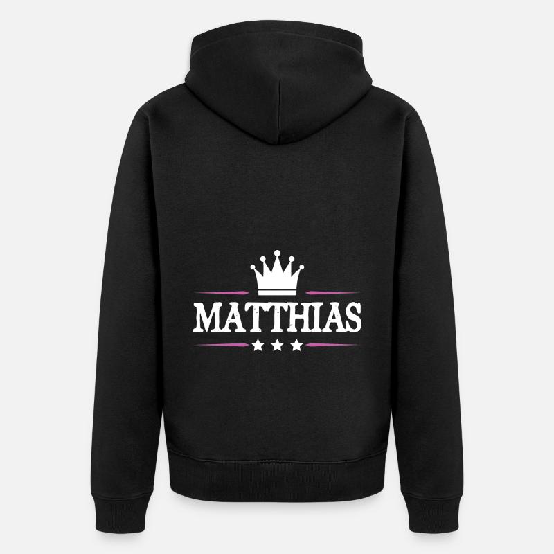 Matthias - Veste à capuche bio Premium Unisexe - noir