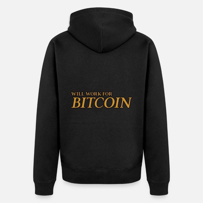 Fonctionnera pour Bitcoin - Veste à capuche bio Premium Unisexe - noir