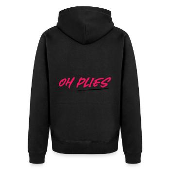 Oh Plies 4 - Veste à capuche bio Premium Unisexe - noir - Dos - Nico (187cm)