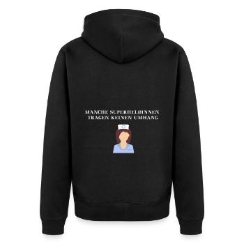 Infirmière Idée cadeau Héroïne Héroïne - Veste à capuche bio Premium Unisexe - noir - Dos - Nico (187cm)