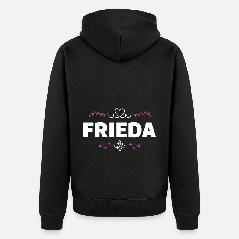 Frieda - Veste à capuche bio Premium Unisexe - noir