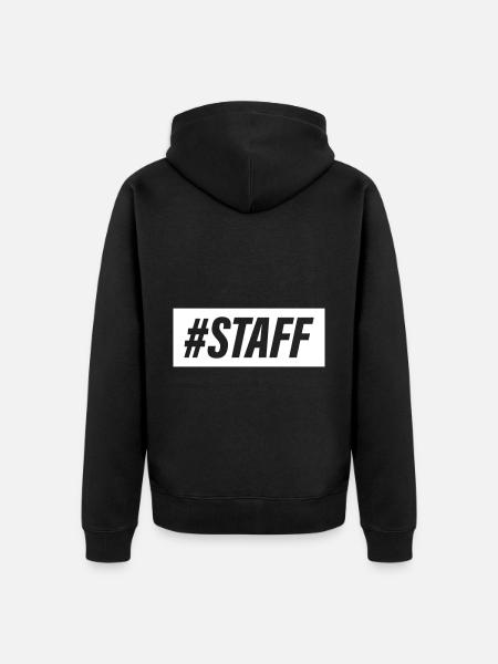 Staff Member - Unisex Premium Organic Zip Hoodie - black