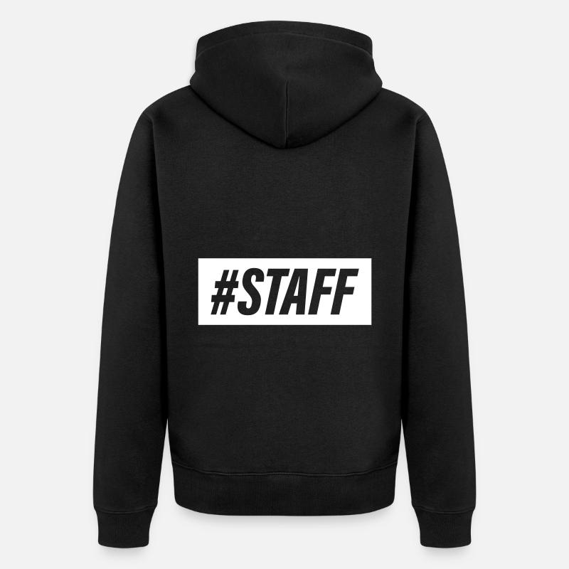Membre du personnel - Veste à capuche bio Premium Unisexe - noir