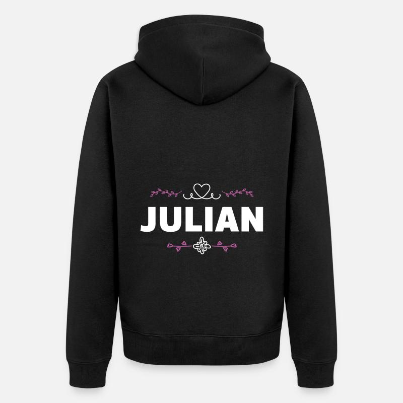 Julien - Veste à capuche bio Premium Unisexe - noir
