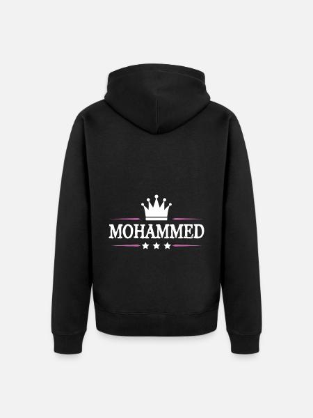 Mohammed - Unisex Premium Organic Zip Hoodie - black