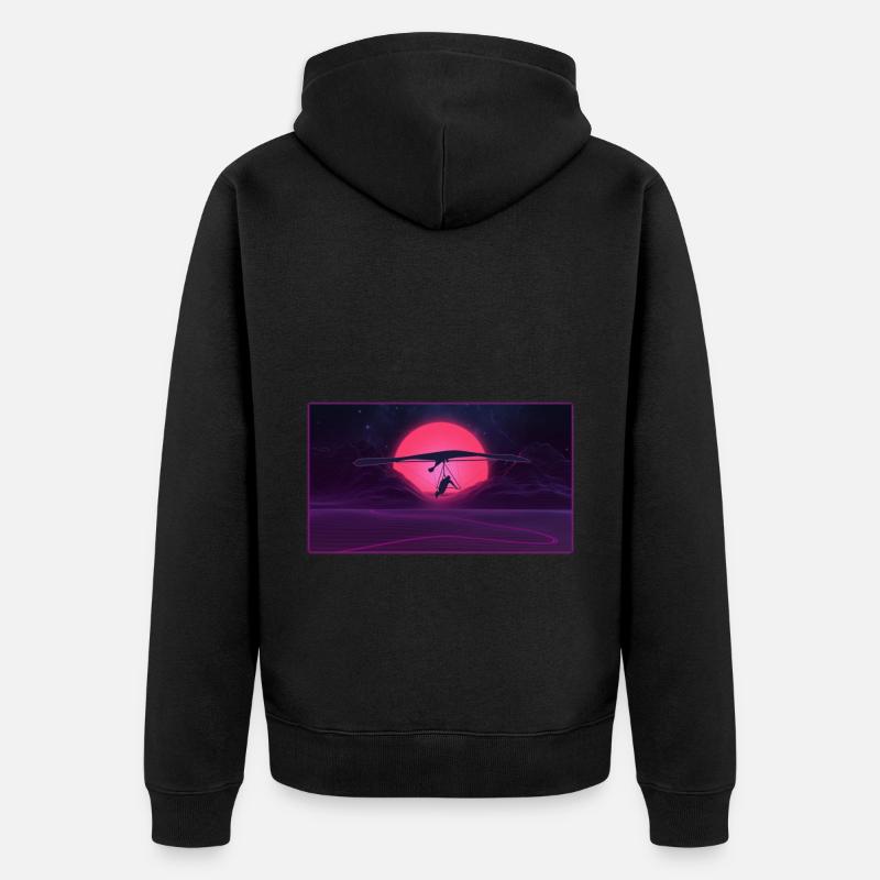 Deltaplane deltaplane - Veste à capuche bio Premium Unisexe - noir