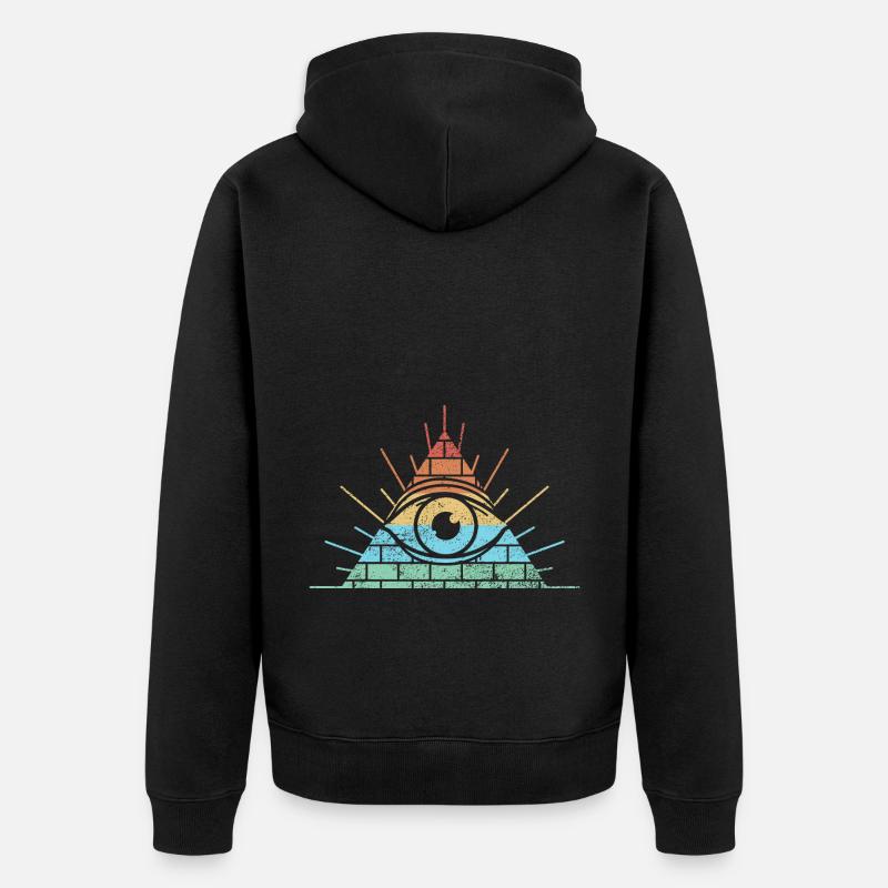 Masonic Freemasonry Fraternal - Unisex Premium Bio Zip Hoodie - Schwarz