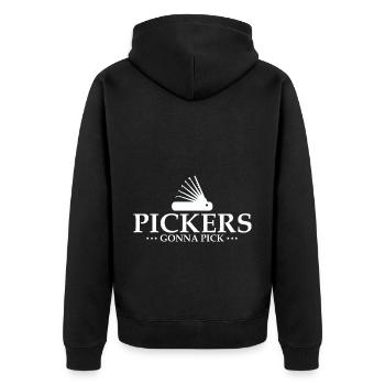 Conceptions de service de déverrouillage Lockpicking Lock Picking - Veste à capuche bio Premium Unisexe - noir - Dos - Nico (187cm)