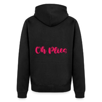 Oh Plies - Veste à capuche bio Premium Unisexe - noir - Dos - Nico (187cm)
