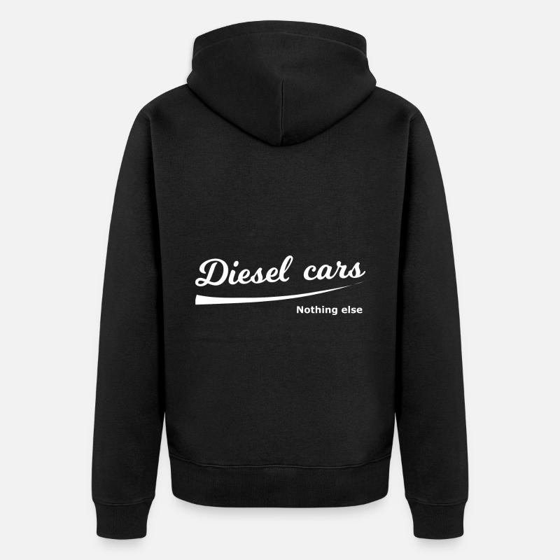 Les voitures diesel - Veste à capuche bio Premium Unisexe - noir