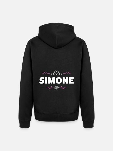 Simone - Veste à capuche bio Premium Unisexe - noir