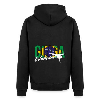 Dicton de danse afro-brésilienne pour la Capoeira - Veste à capuche bio Premium Unisexe - noir - Dos - Nico (187cm)