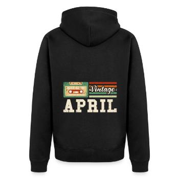 23ème anniversaire avril millésime 2000 - Veste à capuche bio Premium Unisexe - noir - Dos - Nico (187cm)