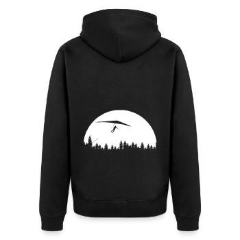 Parapente - (4) - Veste à capuche bio Premium Unisexe - noir - Dos - Nico (187cm)