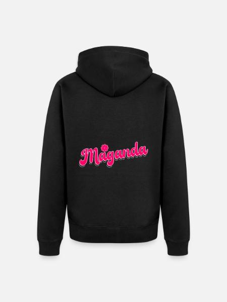 Philippines - Maganda - Unisex Premium Organic Zip Hoodie - black
