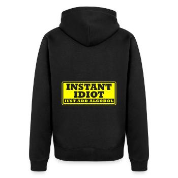 Sarcasme Drôle Mal Office Humour - Veste à capuche bio Premium Unisexe - noir - Dos - Nico (187cm)