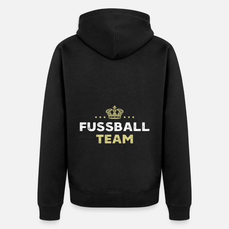 Équipe de football - Veste à capuche bio Premium Unisexe - noir