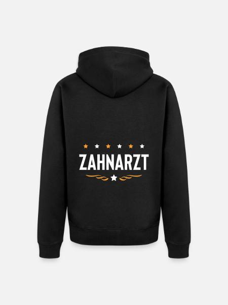 Zahnarzt Beruf - Unisex Premium Bio Zip Hoodie - Schwarz