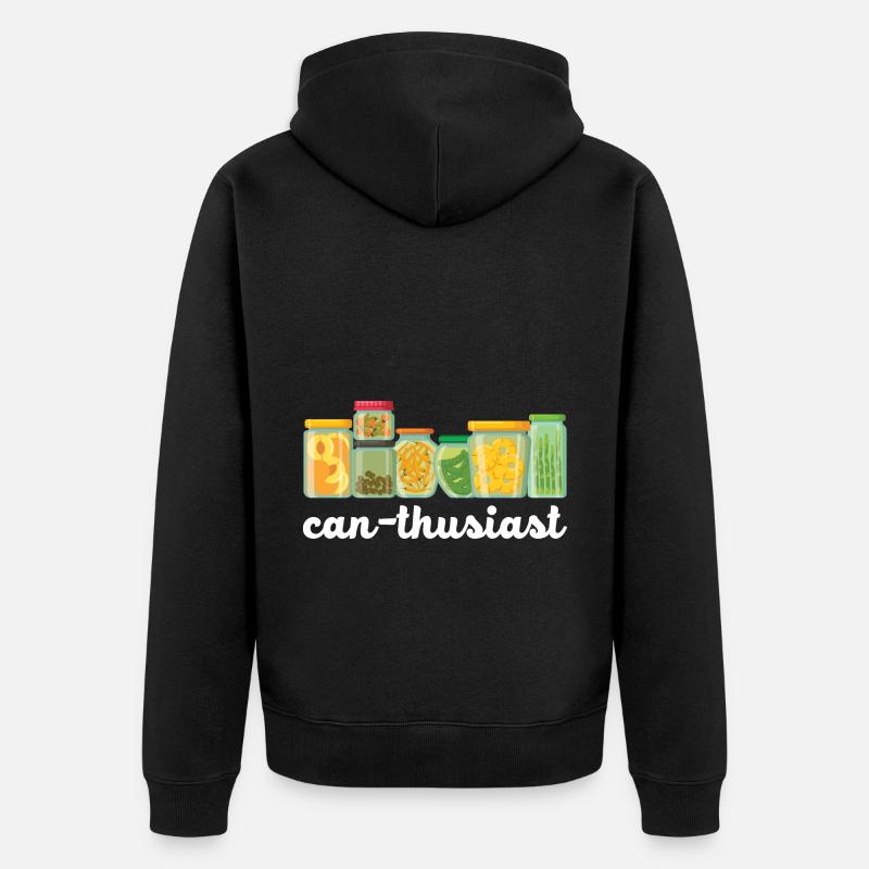 Can-thusiast conserves alimentaires einma - Veste à capuche bio Premium Unisexe - noir