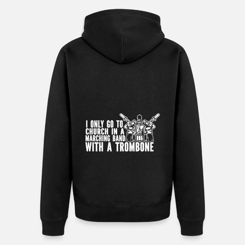 Trombone - Veste à capuche bio Premium Unisexe - noir