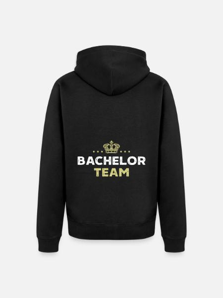 Bachelor Team - Unisex Premium Bio Zip Hoodie - Schwarz