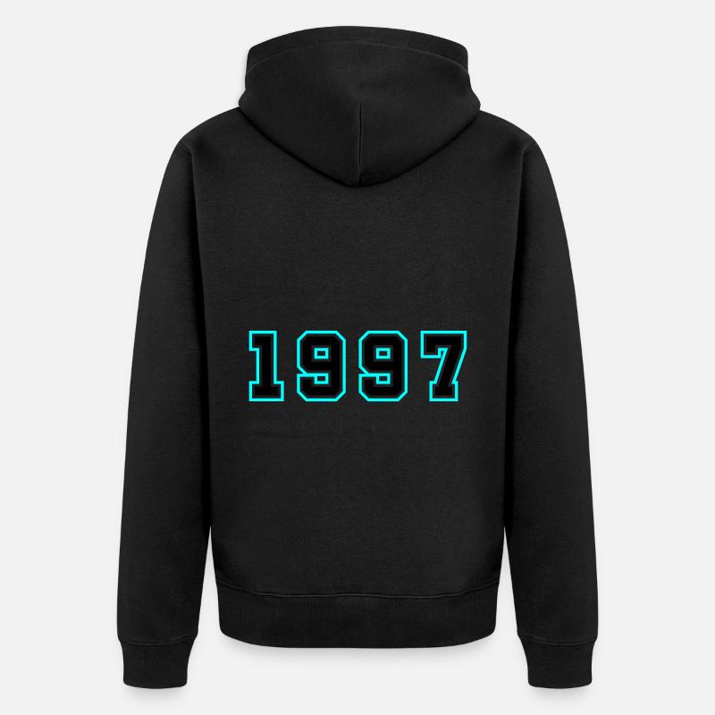 1997 Année Anniversaire - Veste à capuche bio Premium Unisexe - noir