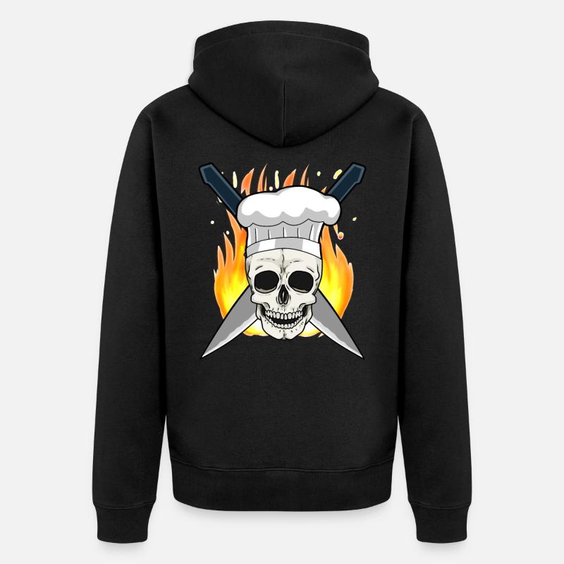 Chef Cuisine Chef Chef Professions - Veste à capuche bio Premium Unisexe - noir