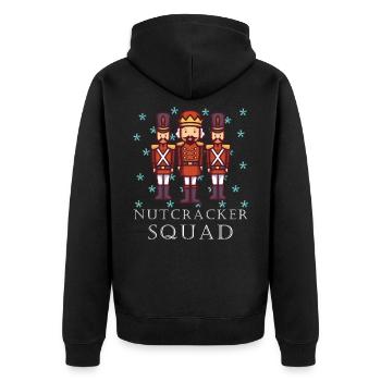 Nussknacker Truppe Balletttänzerin Ballerina - Unisex Premium Bio Zip Hoodie - Schwarz - Hinten - Nico (187cm)