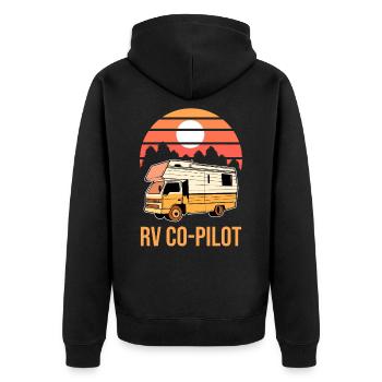 RV Co-Pilot RECREATIONAL VEHICLE Motorhome Travel - Veste à capuche bio Premium Unisexe - noir - Dos - Nico (187cm)