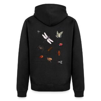 Nature nature nature nature nature faune forêt enfants - Veste à capuche bio Premium Unisexe - noir - Dos - Nico (187cm)