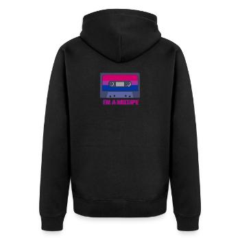 I’m A Mixtape Bisexual Pride LGBTq Pride - Veste à capuche bio Premium Unisexe - noir - Dos - Nico (187cm)